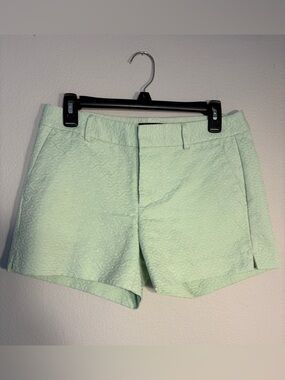 Banana Republic Mint Green Jacquard Textured Shorts 4 Pastel Coastal Spring